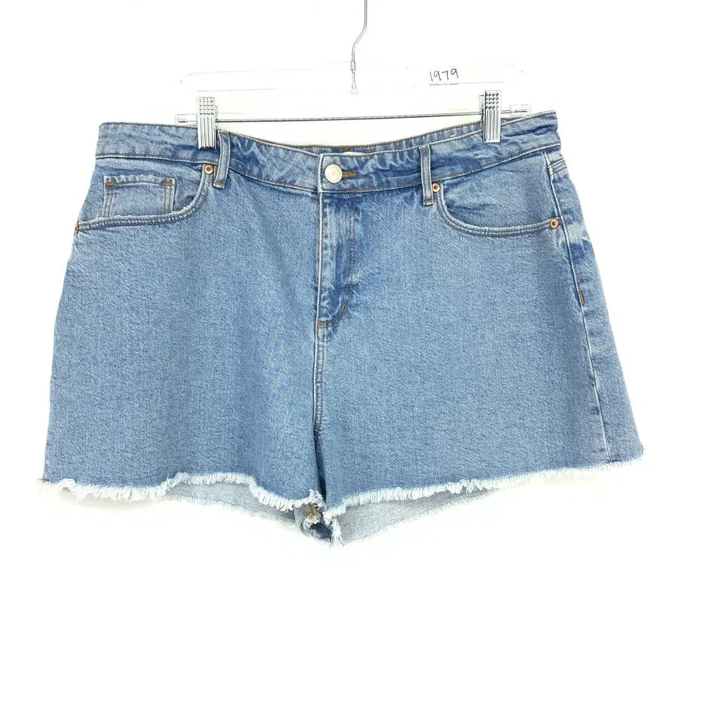 Loft Denim Cutoff Jean Shorts Womens Size 32 Light Wash